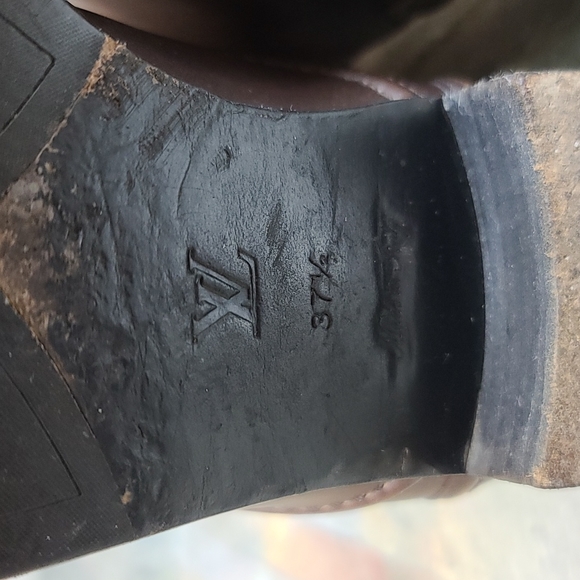 Louis Vuitton Distressed Riding Boots Sz 37 1/2 - Picture 11 of 13